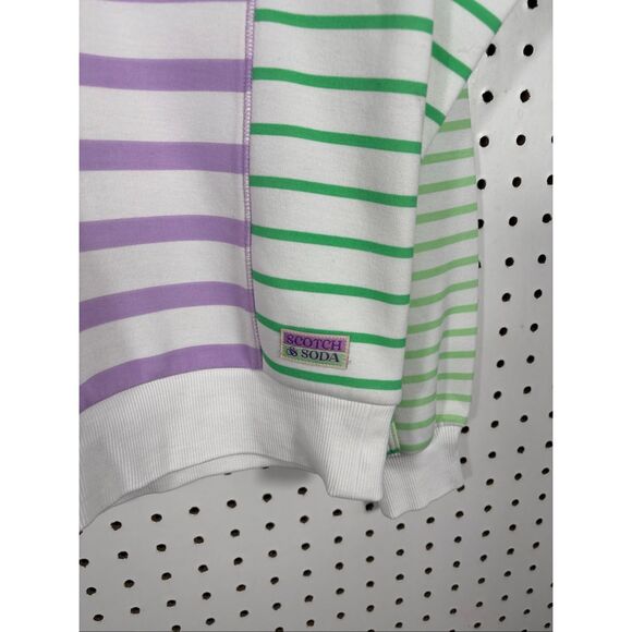 Scotch & Soda striped quarter zip pullover size Xs - Picture 4 of 5